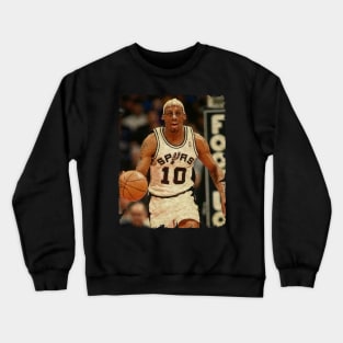 Dennis Rodman in San Antonio Spurs Crewneck Sweatshirt